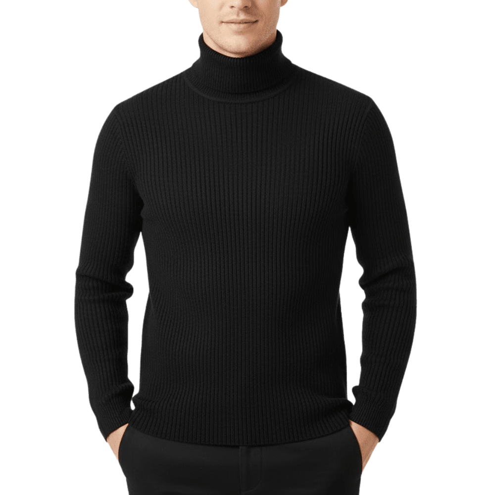 Turtleneck Sweater, Ribbed Lightweight Outdoor Layer - Everhikes