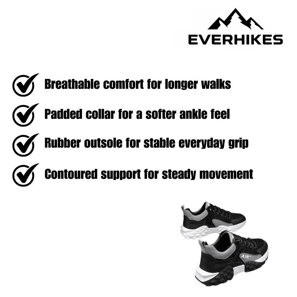 Walking Shoes – Breathable Supportive Men’s Shoes - Everhikes