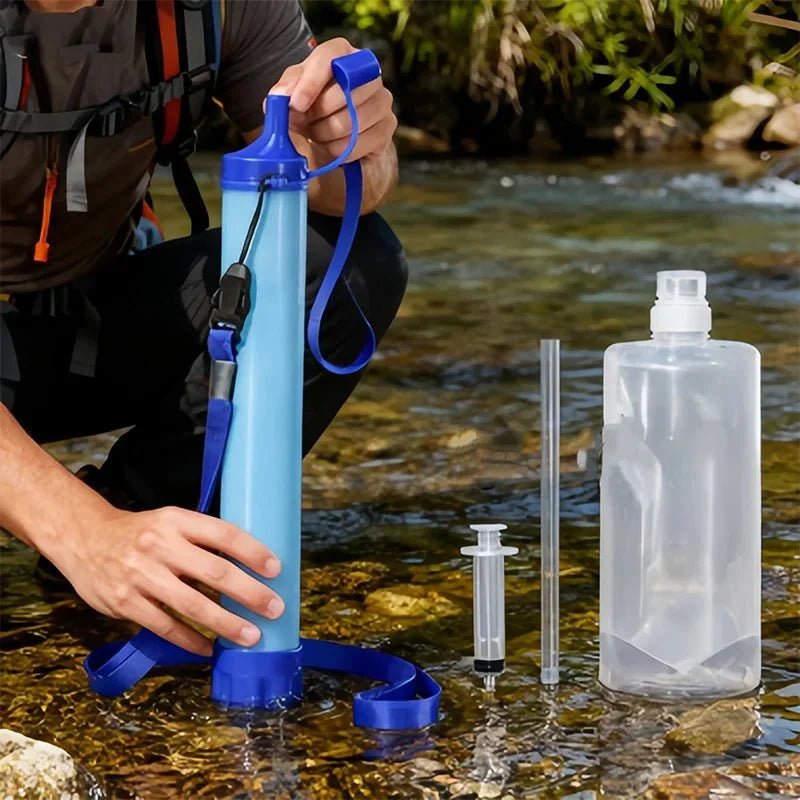 Water Filter Straw, Lightweight Portable for Hiking, Camping - Everhikes