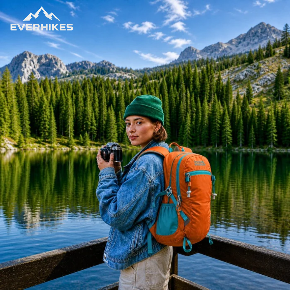 Water-Resistant Hiking Day Pack – Lightweight Outdoor Backpack - Everhikes
