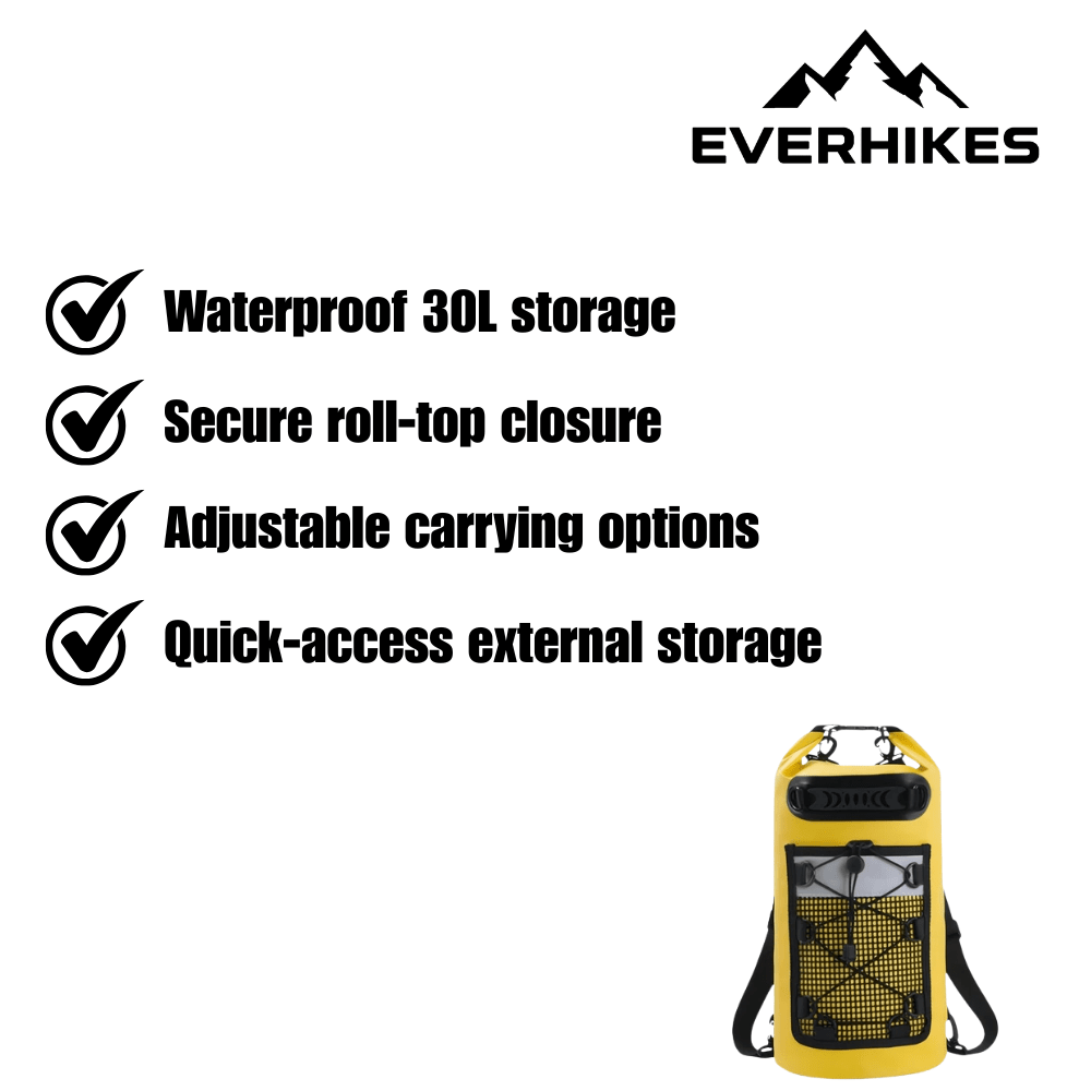 Waterproof Dry Bag for Hiking, Kayaking & Trekking - Everhikes