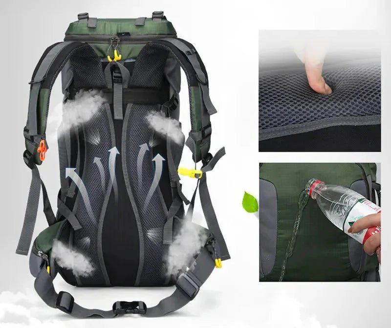 Weather-Resistant 60L Hiking Backpack for Outdoor Adventures - Everhikes