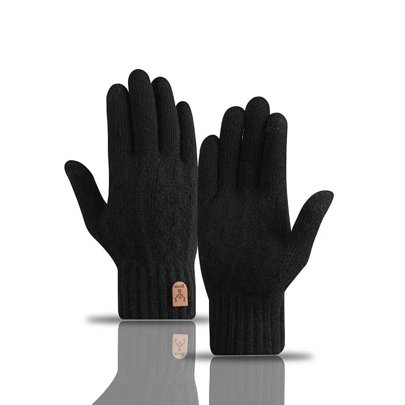 Winter Gloves – Warm Knit Touchscreen Lined Design - Everhikes