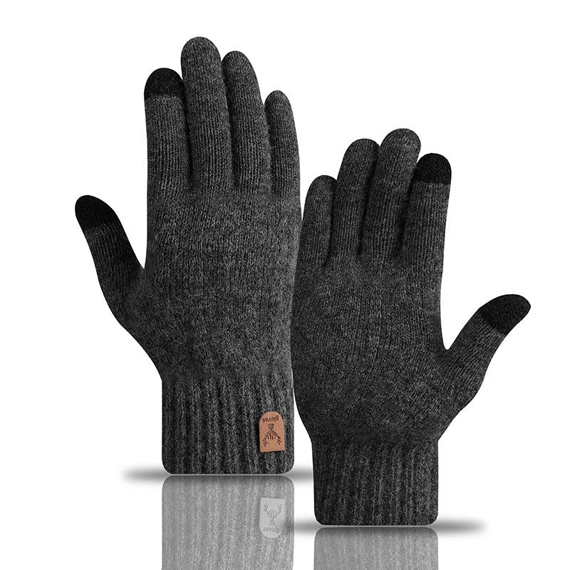 Winter Gloves – Warm Knit Touchscreen Lined Design - Everhikes