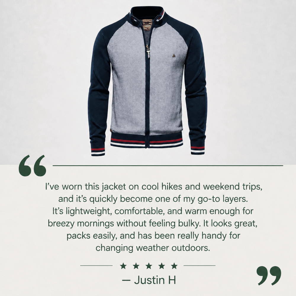Zip Sweater Lightweight Cotton Outdoor Layer | Everhikes - Everhikes