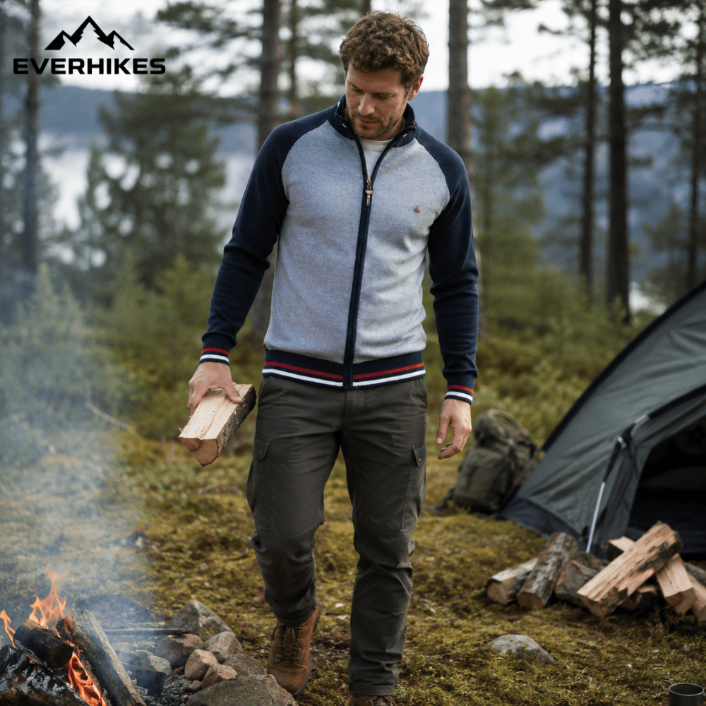 Zip Sweater Lightweight Cotton Outdoor Layer | Everhikes - Everhikes